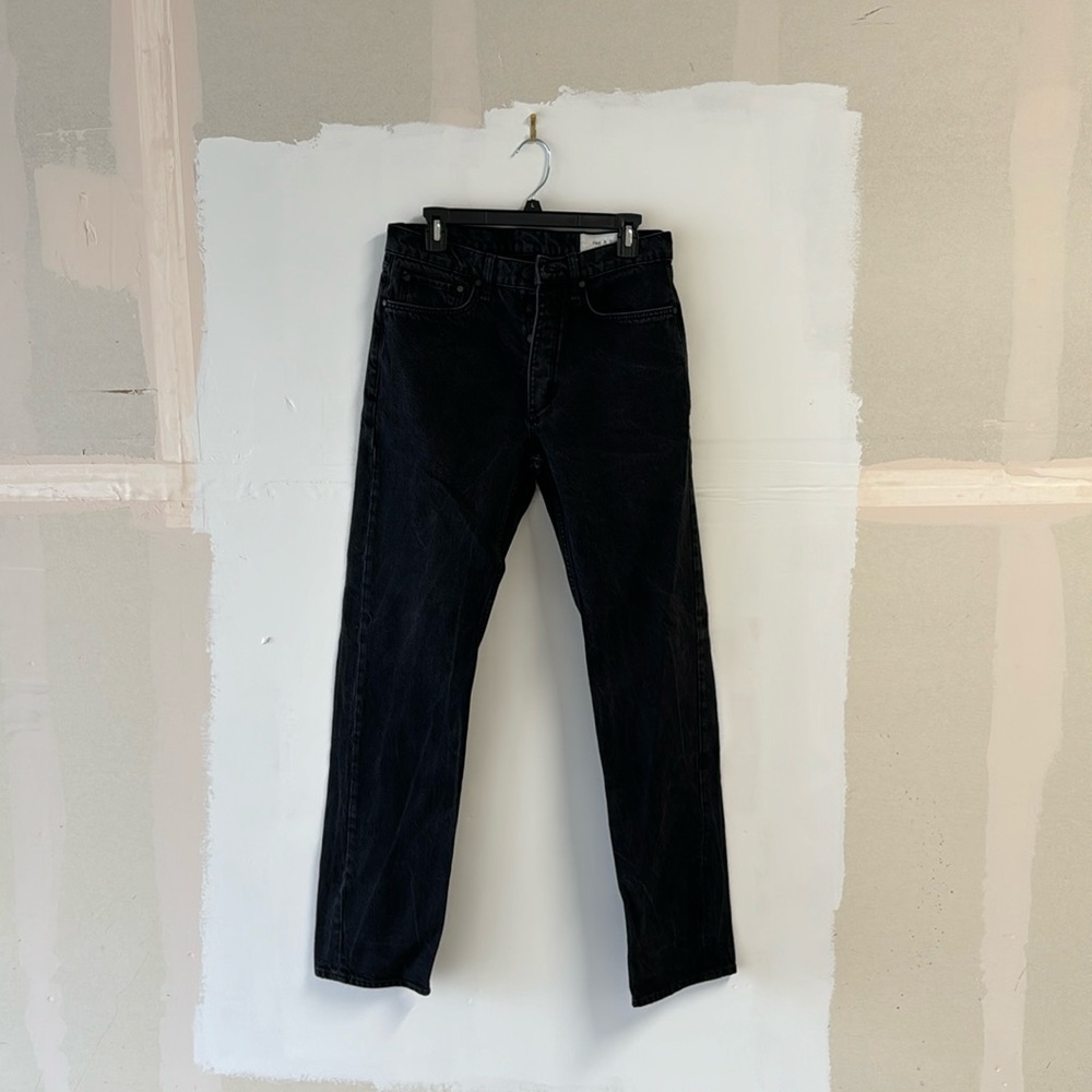 Men’s Black 31 x 32 Rag & Bone New York Button Fly Jeans